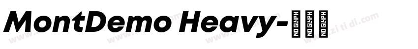 MontDemo Heavy字体转换